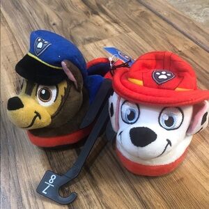 Paw Patrol Kids Plush Slippers - Size 7-8